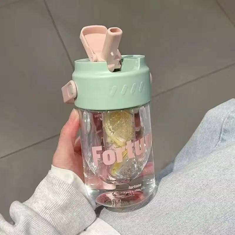Food Grade Plastic Water Bottle - Forest green